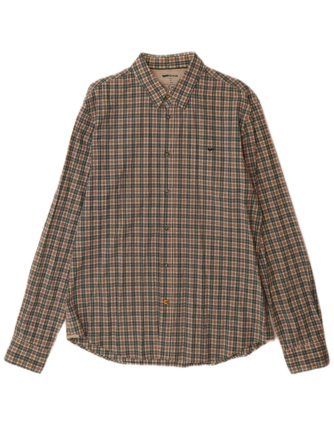 Camisa Hombre GAS XL Algodón Cuadros Multicolor