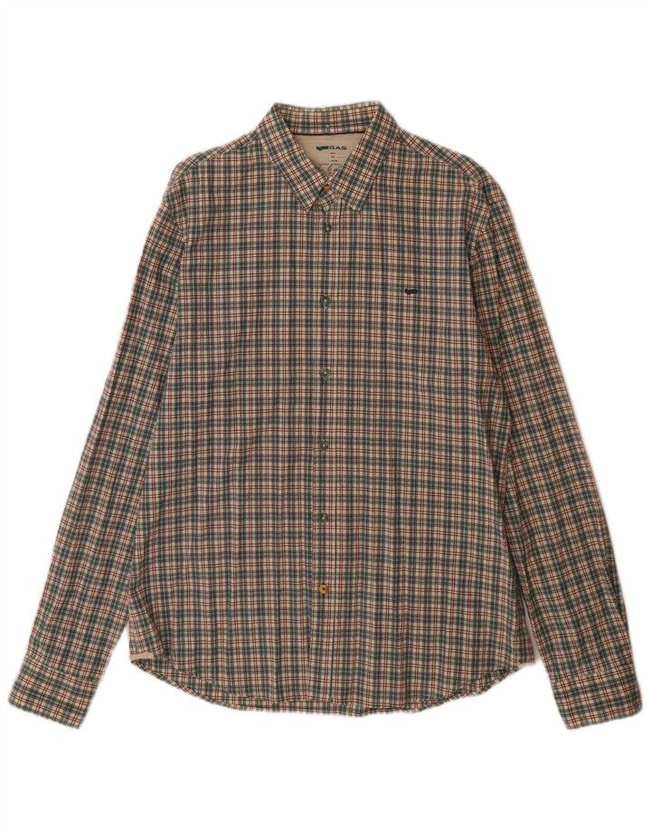 Camisa Hombre GAS XL Algodón Cuadros Multicolor