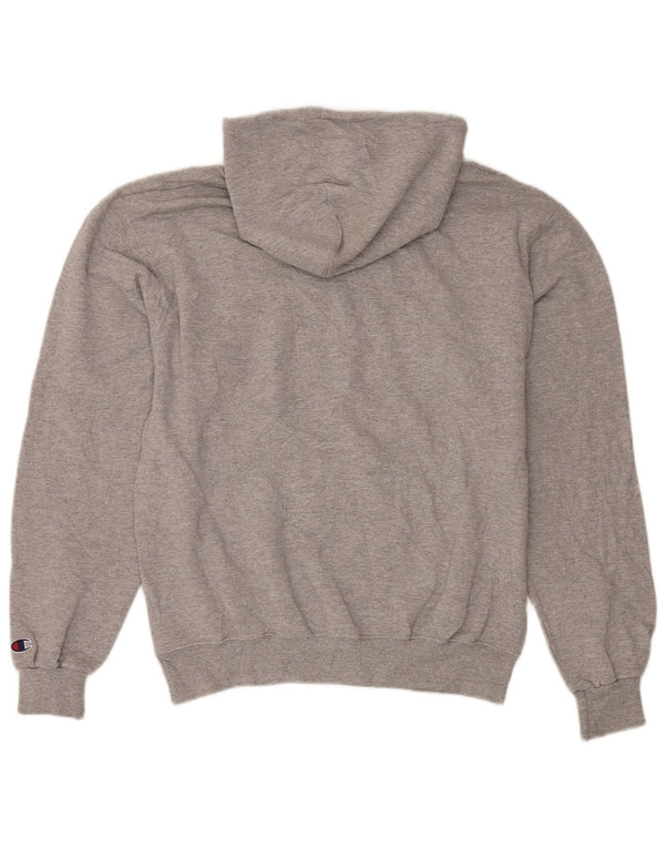 Champion Sudadera Con Capucha Gráfica De Algodón Gris Medio Moteado