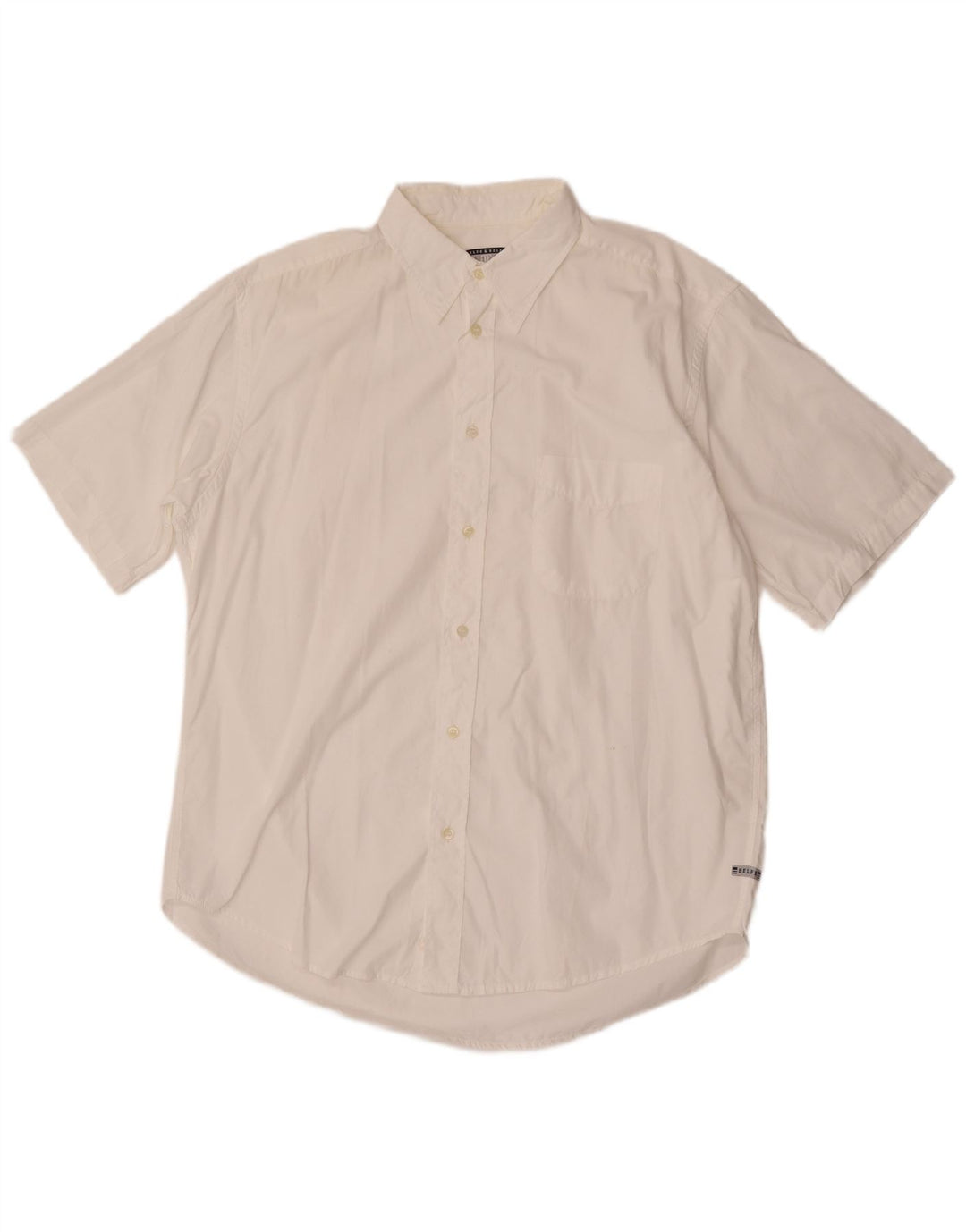 BELFE & BELFE Camisa Manga Corta Hombre 2XL Blanco Algodón