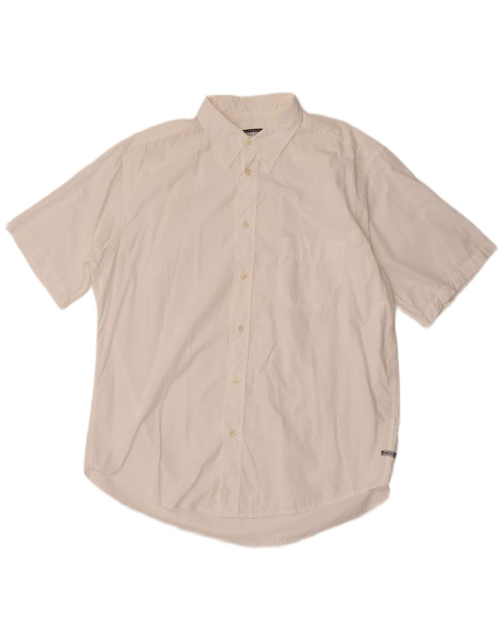 BELFE & BELFE Camisa Manga Corta Hombre 2XL Blanco Algodón