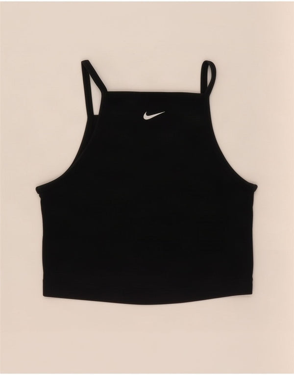 Nike Top Cami para Mujer UK 8 Small Algodón Negro