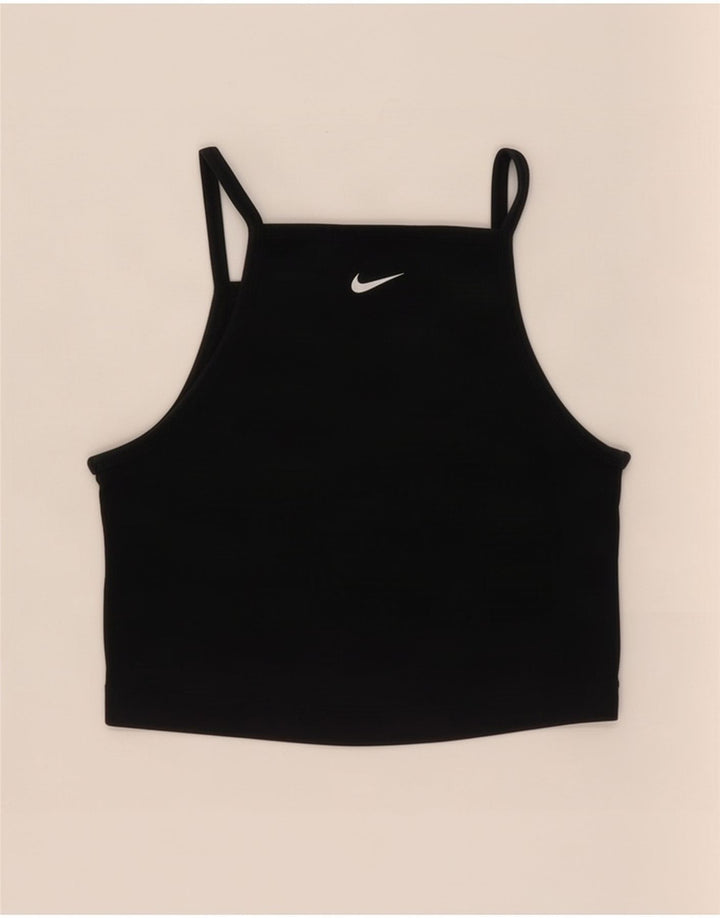 Nike Top Cami para Mujer UK 8 Small Algodón Negro