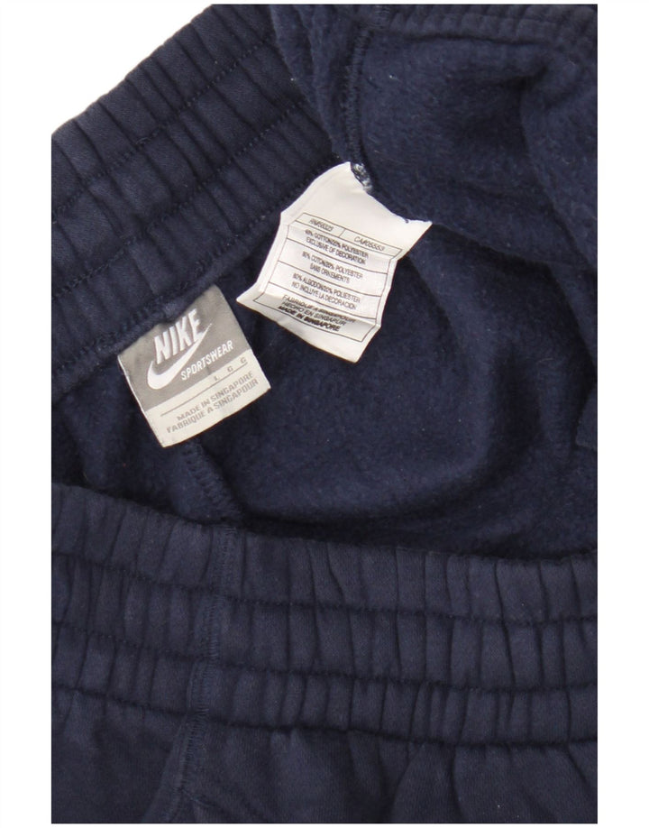 Nike - Pantalón de chándal para hombre, talla grande, color azul marino, algodón