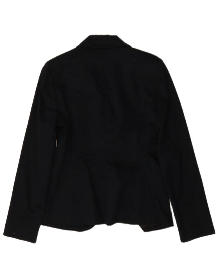 Gap Chaqueta Blazer de 1 Botón para Mujer US 6 Mediana Azul Marino Algodón