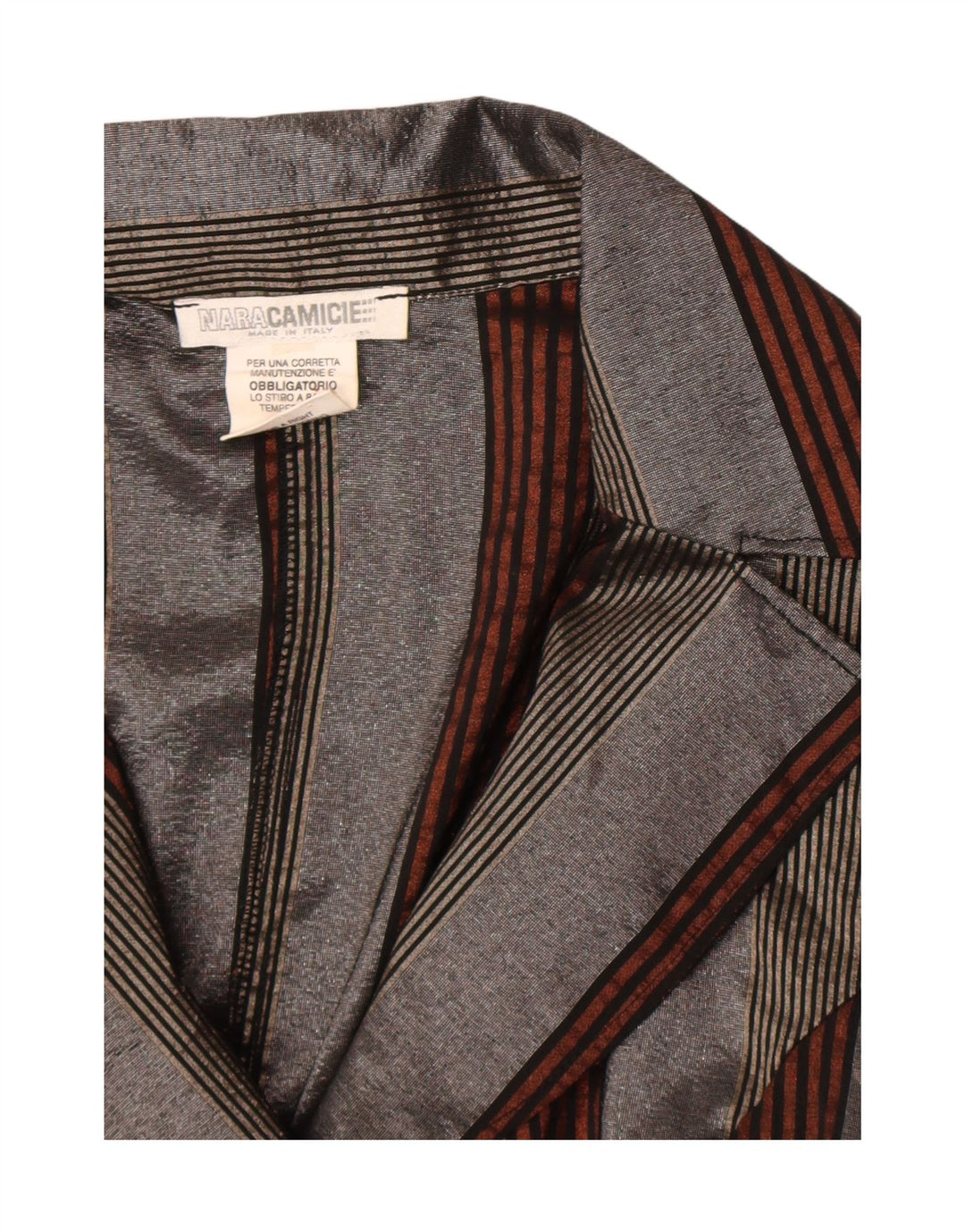 Naracamicie Blusa larga para mujer UK 42 Gris medio a rayas