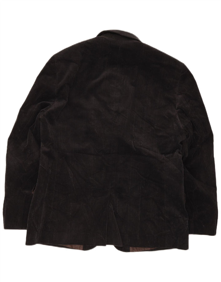 Jasper Conran Chaqueta tipo blazer de pana con 2 botones para hombre UK 40 Grande Algodón negro