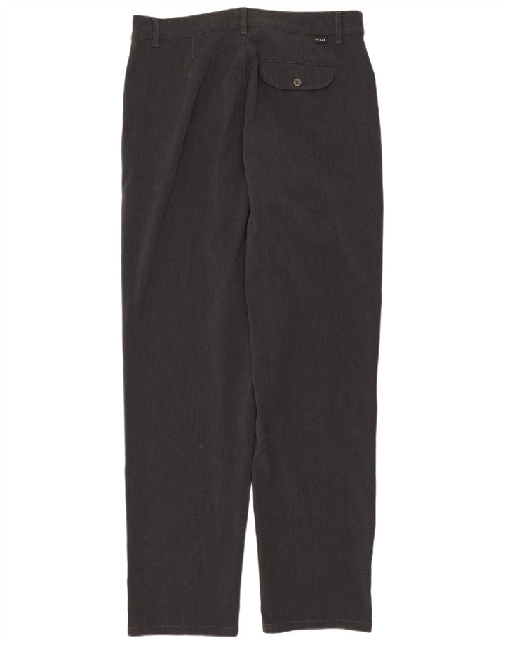 Guess Pantalones Casuales Rectos Para Hombre W32 L29 Poliéster Gris
