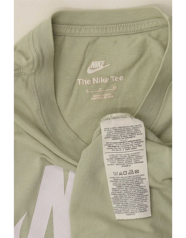 Nike - Camiseta gráfica para hombre, talla pequeña, algodón verde