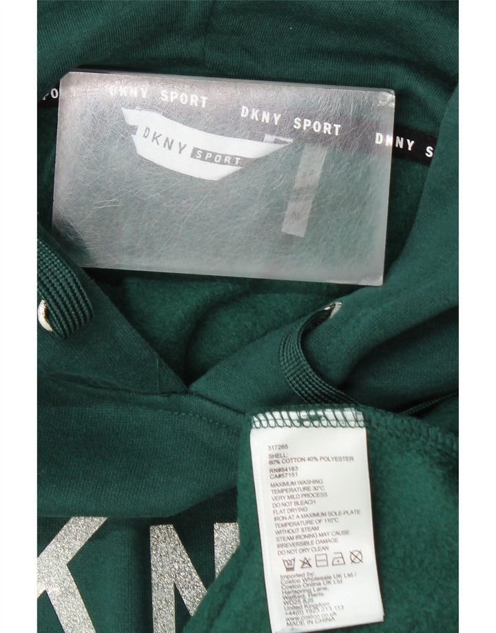 Dkny Hombre Sudadera Con Capucha Gráfica Jersey De Algodón Verde Medio