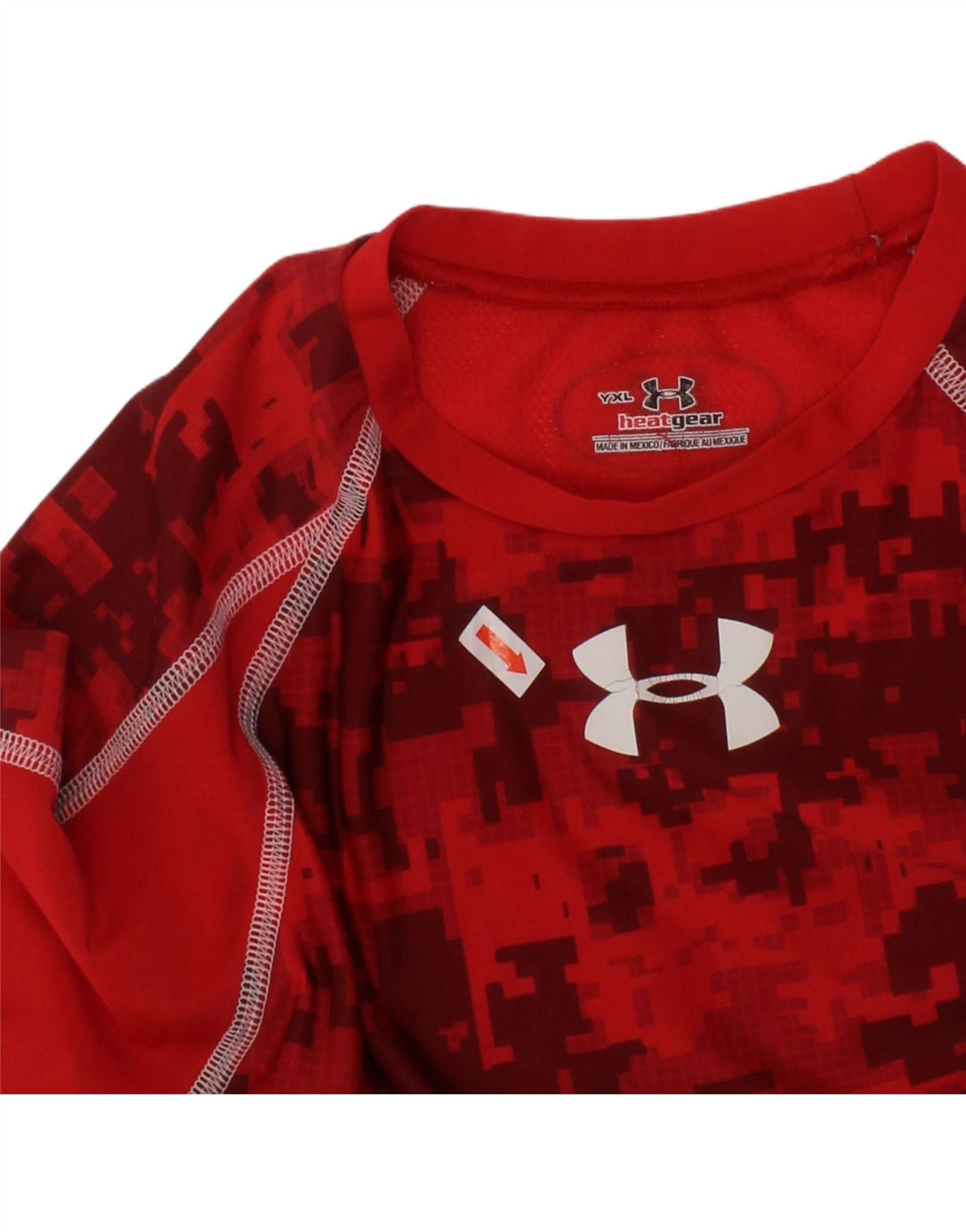 UNDER ARMOUR Camiseta gráfica Heat Gear para niños de manga larga 13-14 años XL Rojo
