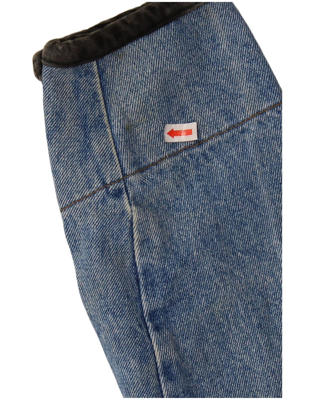 Vintage mujer chaqueta de mezclilla Reino Unido 14 algodón azul grande