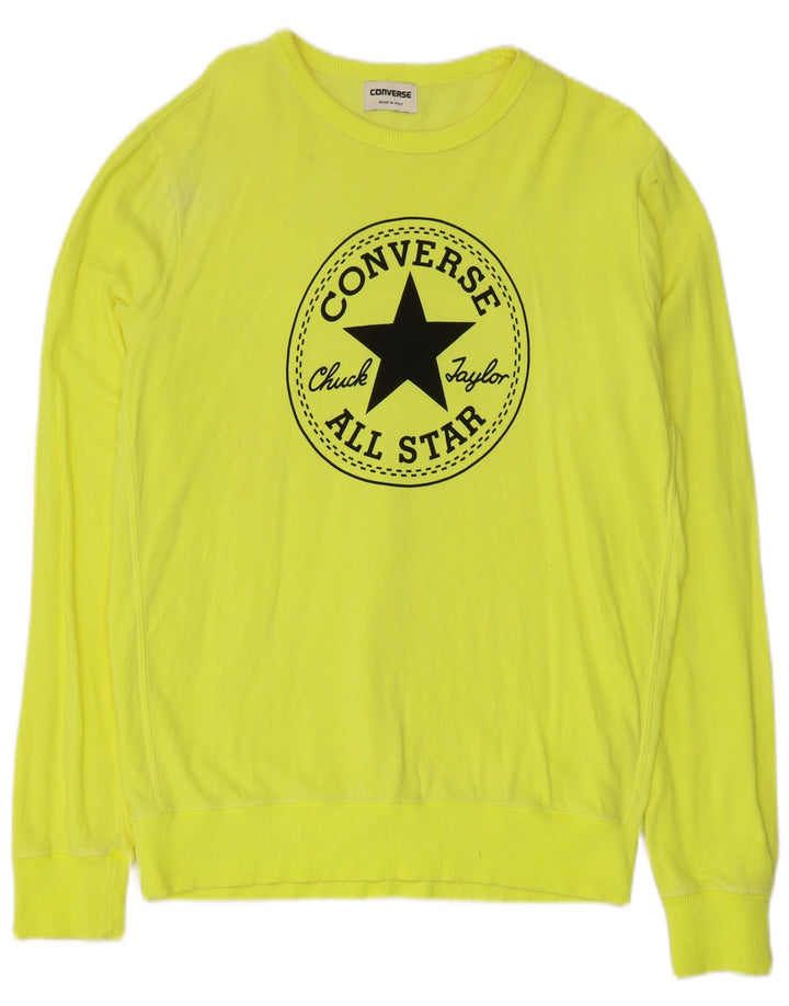 Converse Hombre Chuck Taylor Graphic Sudadera Jumper Algodón Amarillo Medio