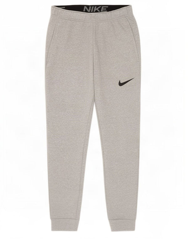 Nike Hombre Dri Fit Chándal Pantalones Joggers Pequeño Gris Moteado Algodón