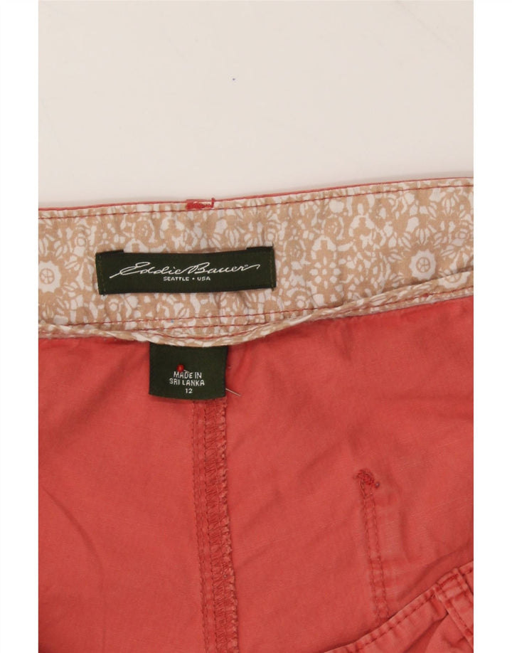EDDIE BAUER Womens Chino Shorts US 12 Large W36 Red Cotton Vintage Eddie Bauer and Second-Hand Eddie Bauer from Messina Hembry 