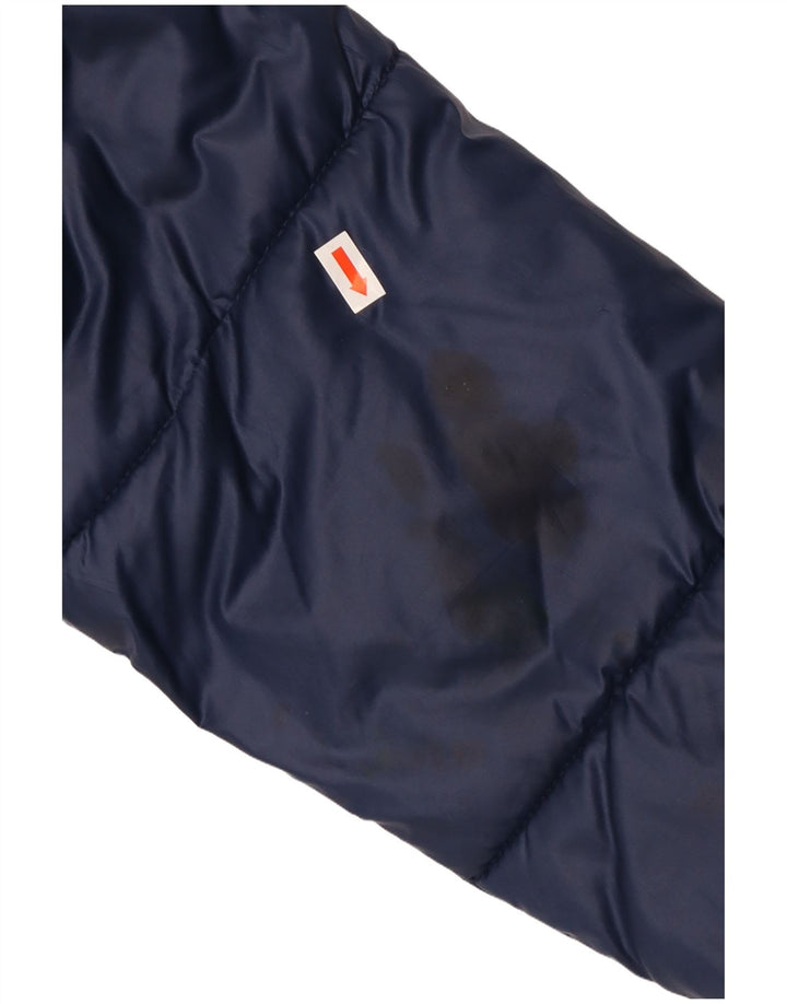 Fila Chaqueta acolchada con gráfico extragrande para mujer UK 6 XS Poliéster azul marino