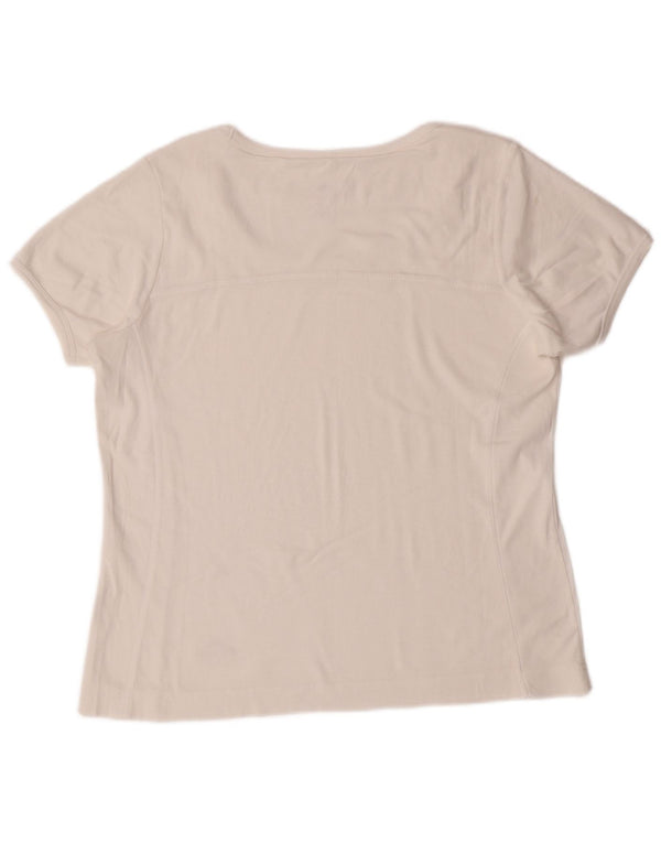 Champion Camiseta Easy Fit para Mujer UK 40 Large Off White