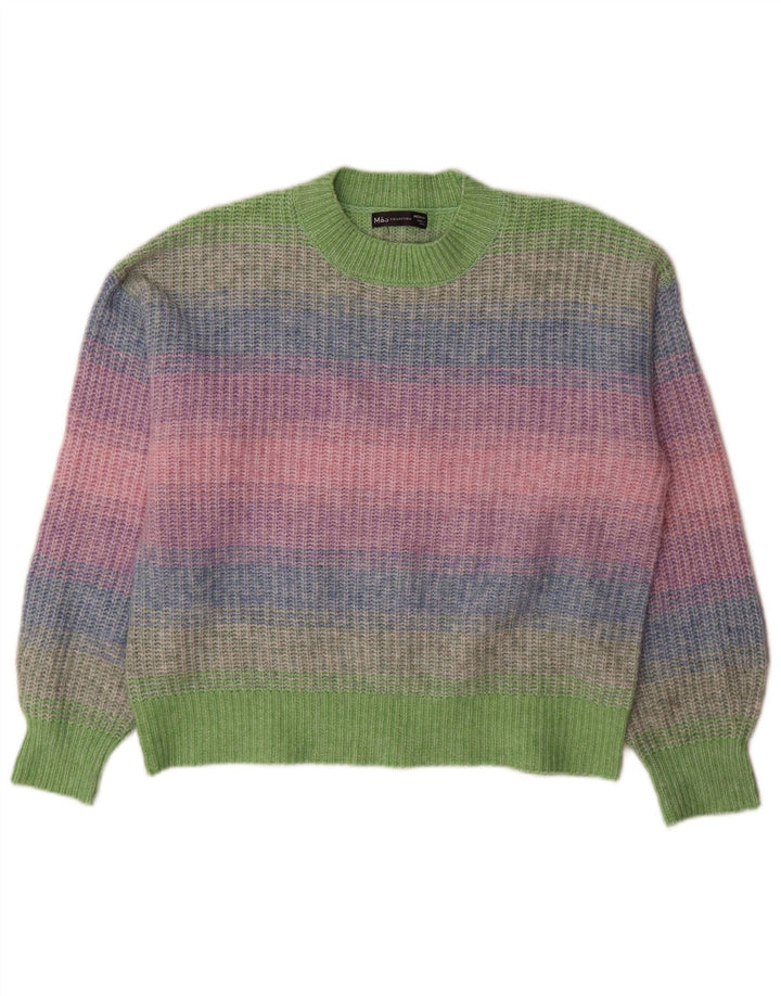 Marks & Spencer Jersey de cuello redondo para mujer, talla 40, talla M, multicolor
