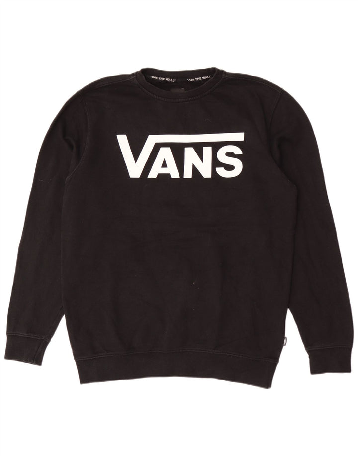 Vans Hombre Sudadera Gráfica Jumper Medium Negro Algodón