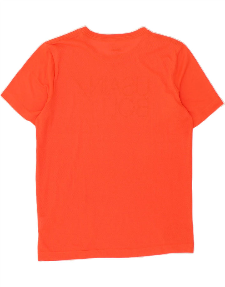 PUMA Mens Graphic T-Shirt Top Small Orange Polyester Vintage Puma and Second-Hand Puma from Messina Hembry 