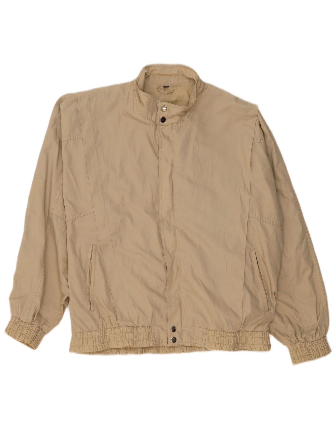 Chaqueta bomber vintage para hombre IT 52 XL Poliéster beige
