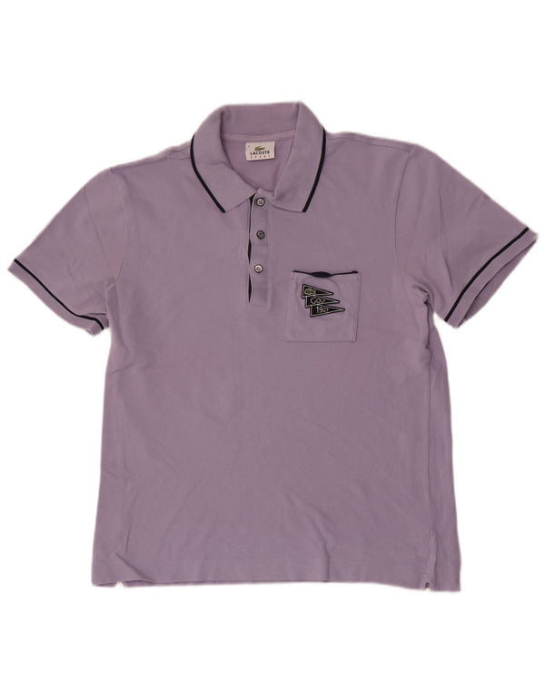 Polo Lacoste Hombre Talla 6 XL Algodón Púrpura