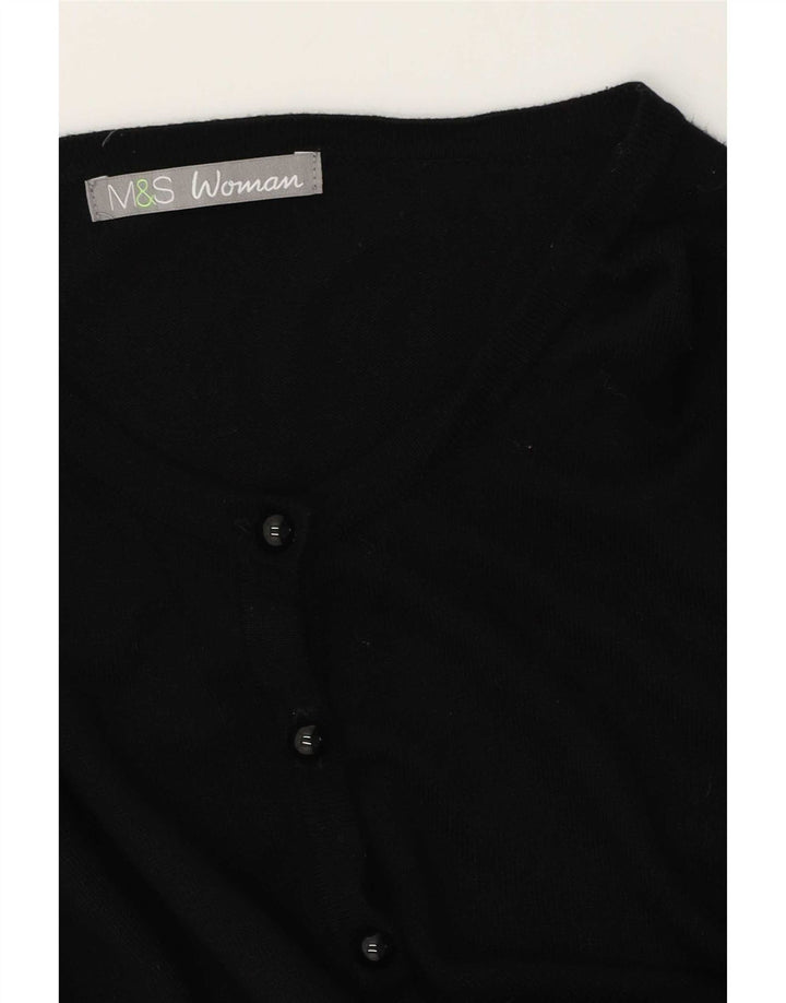 Marks & Spencer - Cárdigan para mujer, talla 40, talla grande, color negro