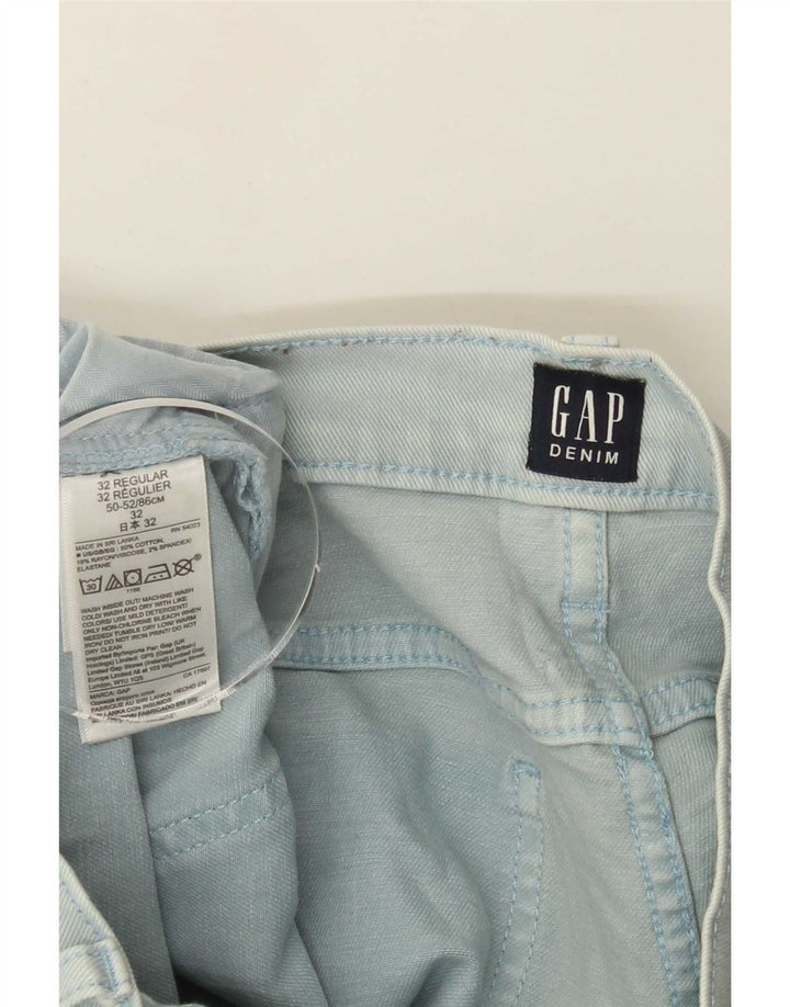 Vaqueros Cropped Mujer Gap W32 L26 Algodón Azul