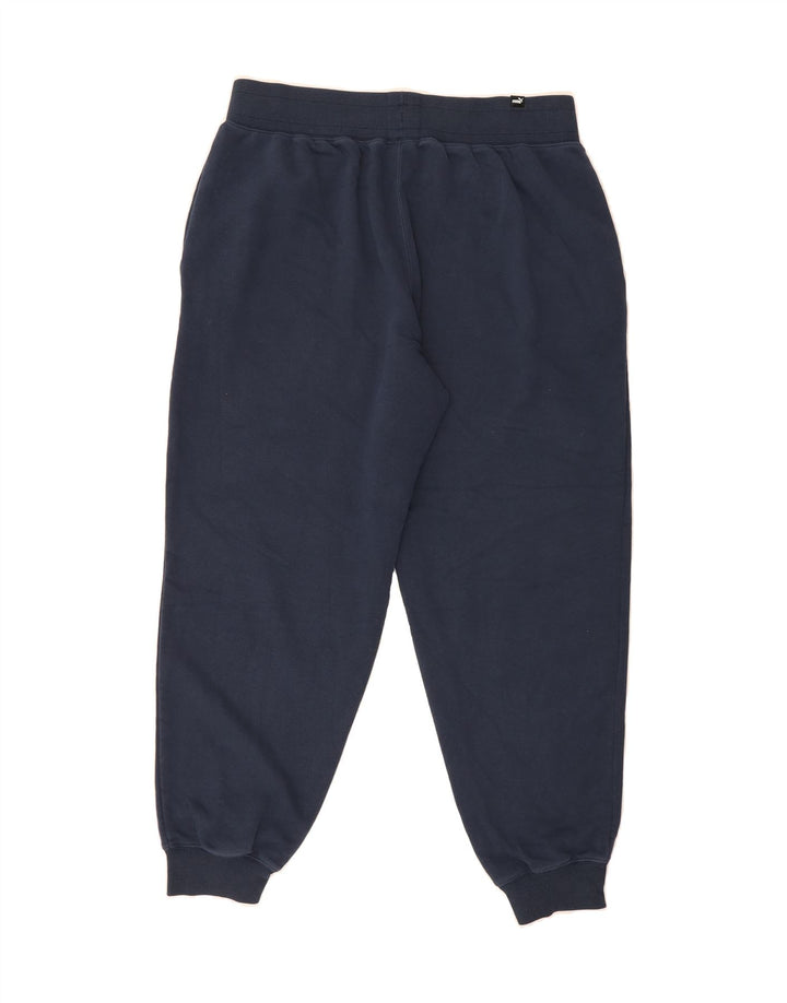 PUMA Mens Tracksuit Trousers Joggers Large  Navy Blue Vintage Puma and Second-Hand Puma from Messina Hembry 