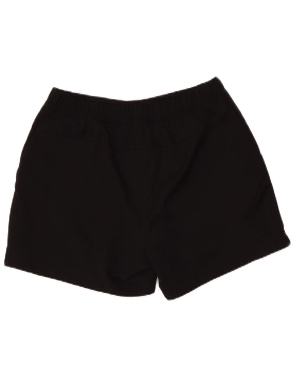 ADIDAS Pantalones cortos deportivos para mujer UK 12 Mediano Negro Poliéster