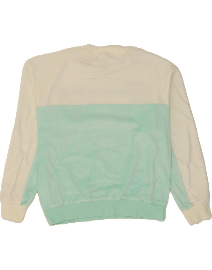 CHAMPION Womens Oversized Sweatshirt Jumper UK 10 Small Turquoise Vintage Champion and Second-Hand Champion from Messina Hembry 