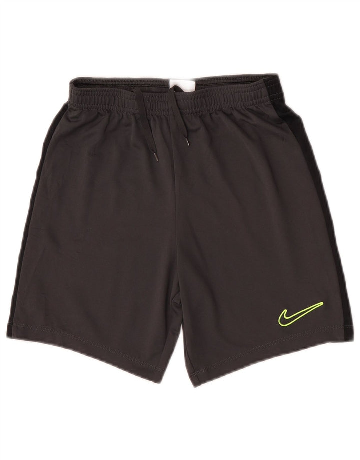 Nike Pantalones cortos deportivos para niños 10-11 años Mediano Negro Colorblock Poliéster