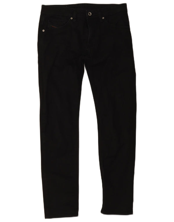 Diesel Vaqueros Rectos De Corte Slim Para Hombre W32 L31 Algodón Negro