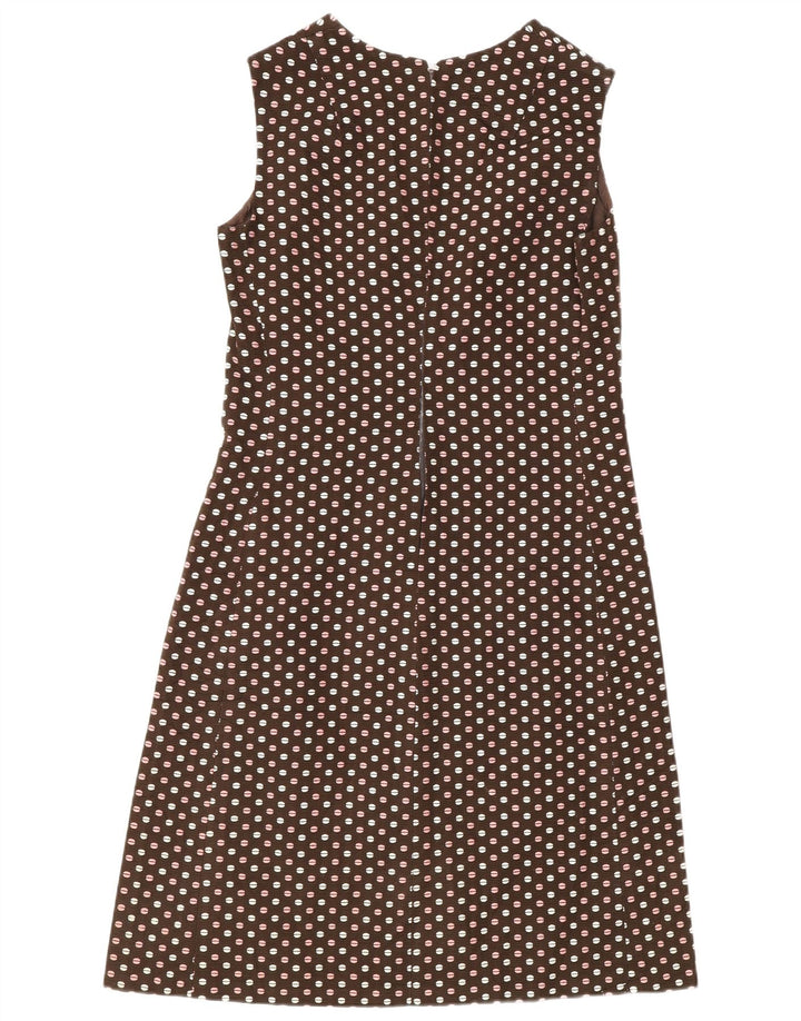 Vintage Mujer 3 Botones 2 Piezas Set IT 48 XL Lunares Marrón