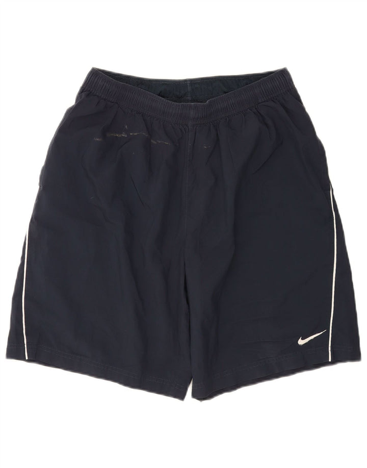 Pantalones cortos deportivos Nike Dri Fit para hombre Poliéster azul marino mediano