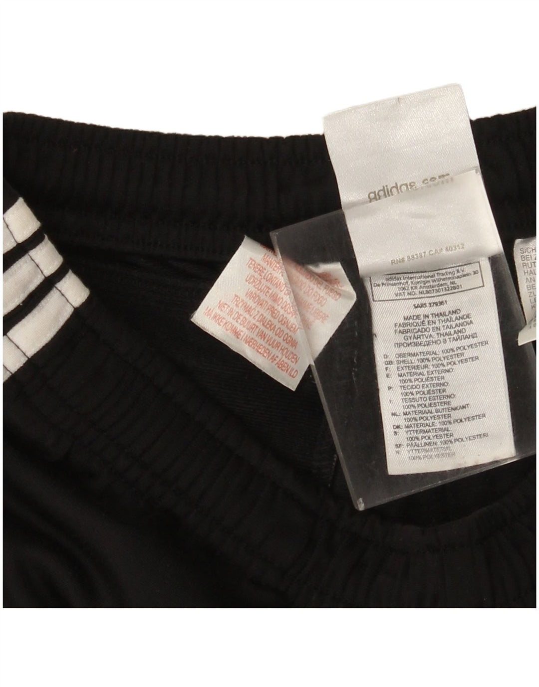 Adidas Pantalón Chándal NBA Hombre Mediano Negro Poliéster