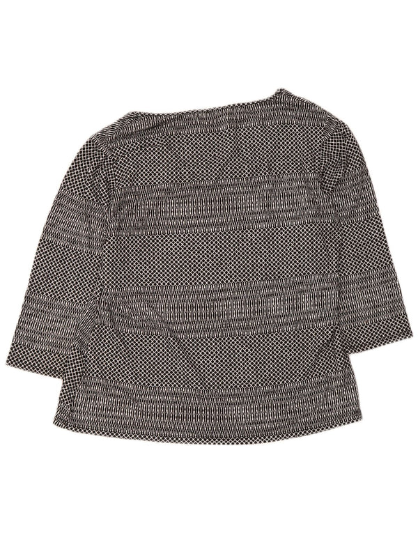 M&Co Top para mujer manga 3/4 ES 40 XL Viscosa geométrica negra