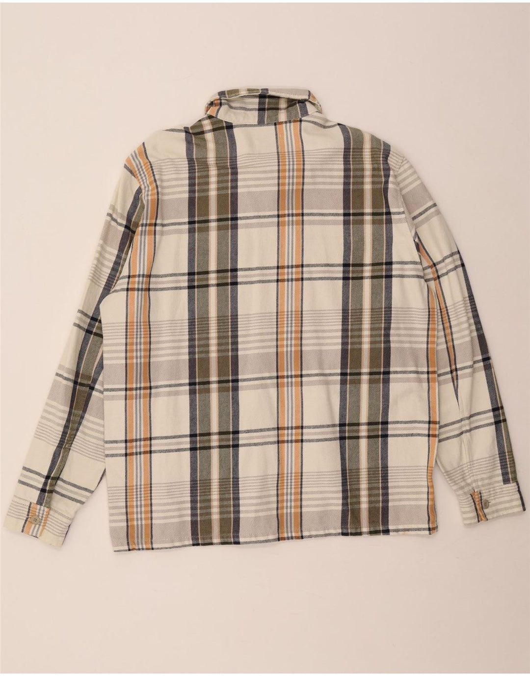 Zara Hombre Camisa Franela XL Algodón Cuadros Multicolor