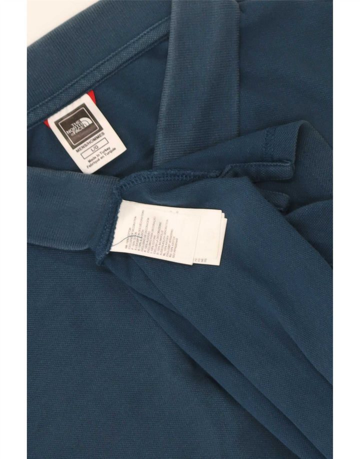 The North Face Polo Hombre Algodón Azul Grande