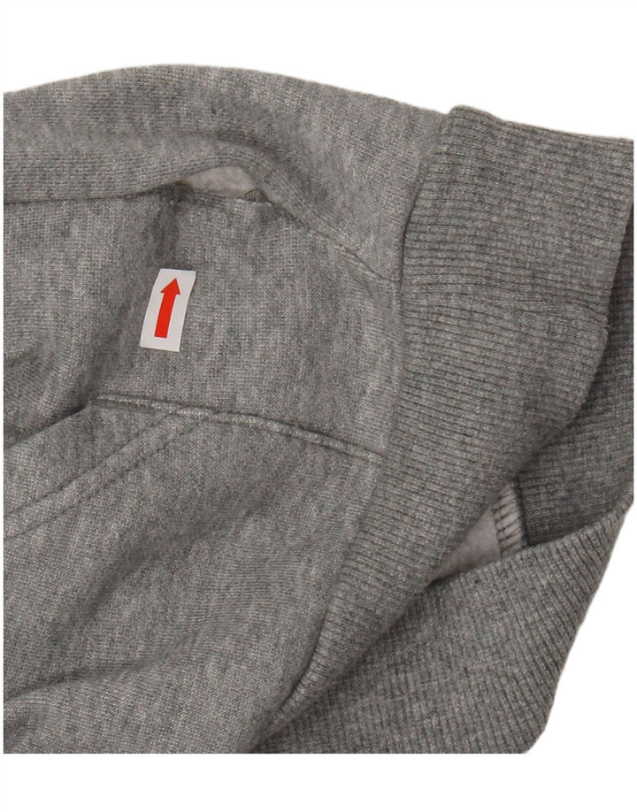 PUMA Sudadera con capucha gráfica para niños 9-10 años Gris