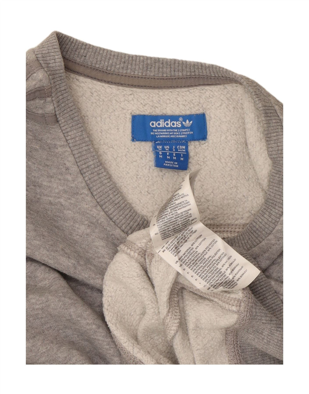 Sudadera ADIDAS Hombre Jumper Gris Medio Algodón