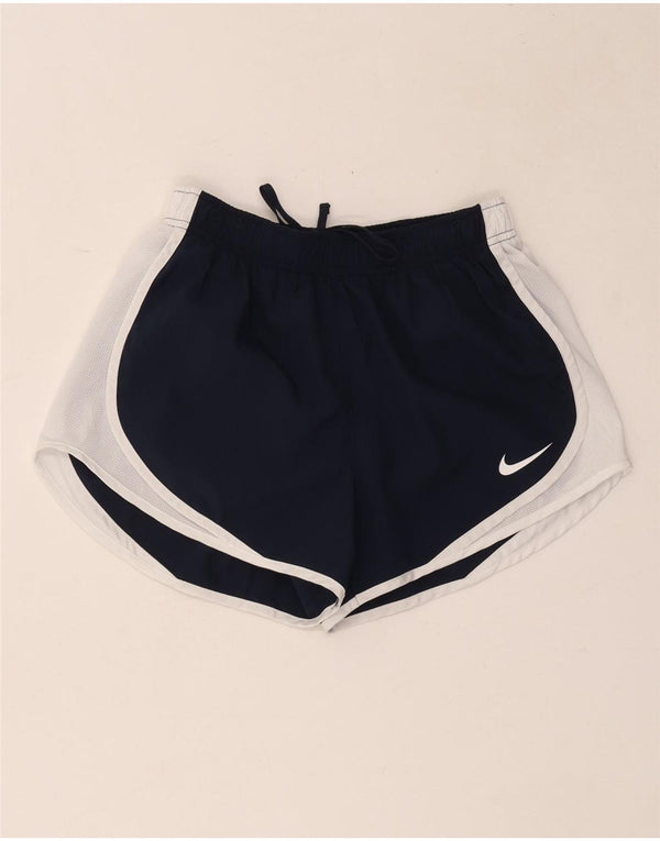 Nike - Pantalones cortos deportivos Dri Fit para mujer, talla S, color azul marino