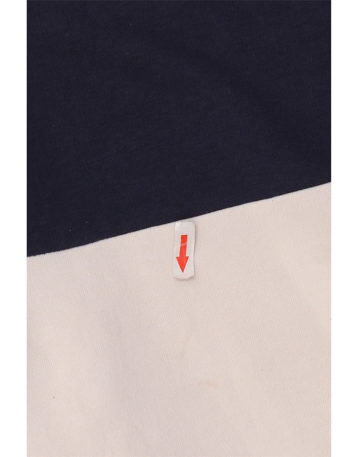 Fila Hombre Graphic Sudadera Jumper Small Multicolor Colorblock Algodón