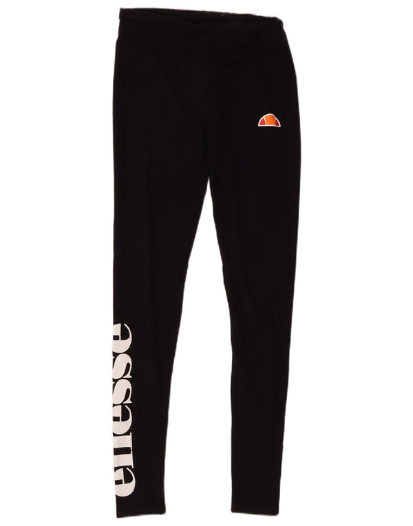 Ellesse Leggings gráficos para mujer UK 8 Small Algodón negro
