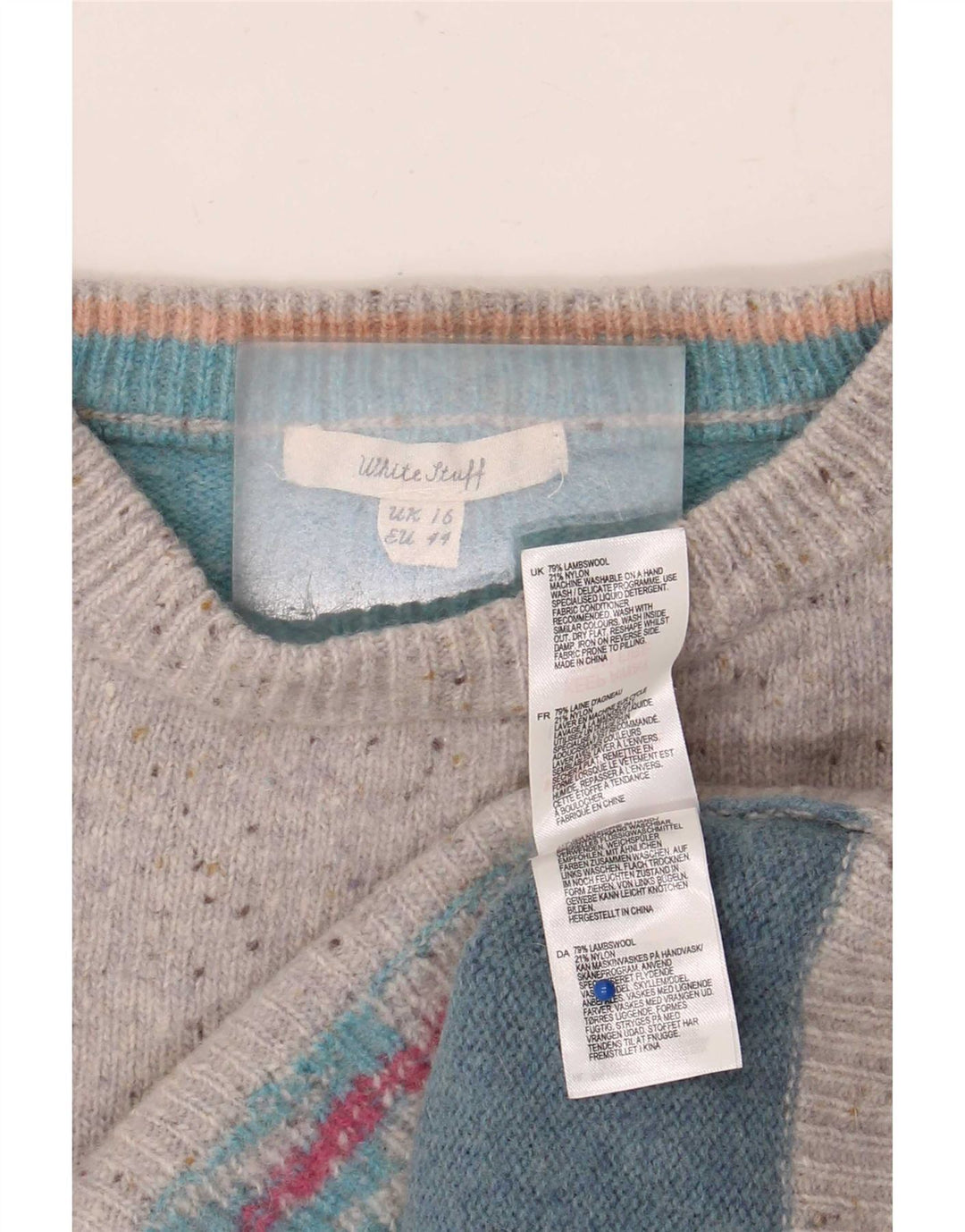 White Stuff - Jersey de cuello redondo para mujer, talla grande, multicolor