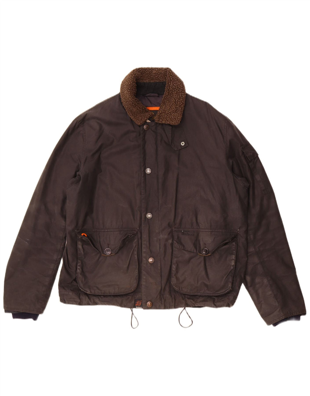Barbour Chaqueta de algodón encerado para hombre UK 42 XL Algodón negro