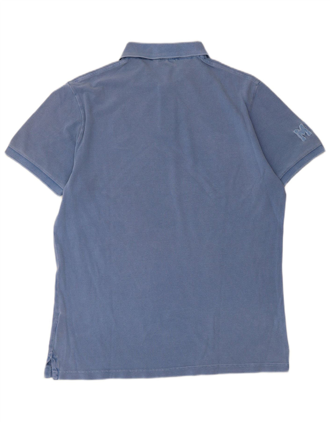 Marlboro Classics Polo gráfico para hombre de algodón azul grande