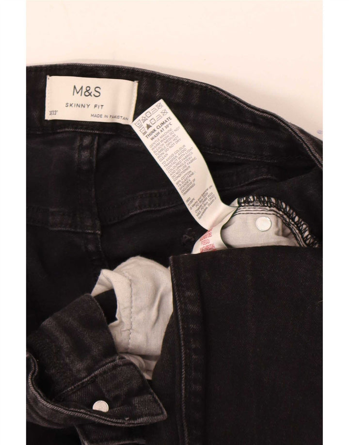Marks & Spencer Vaqueros pitillo para mujer W34 L33 Algodón negro