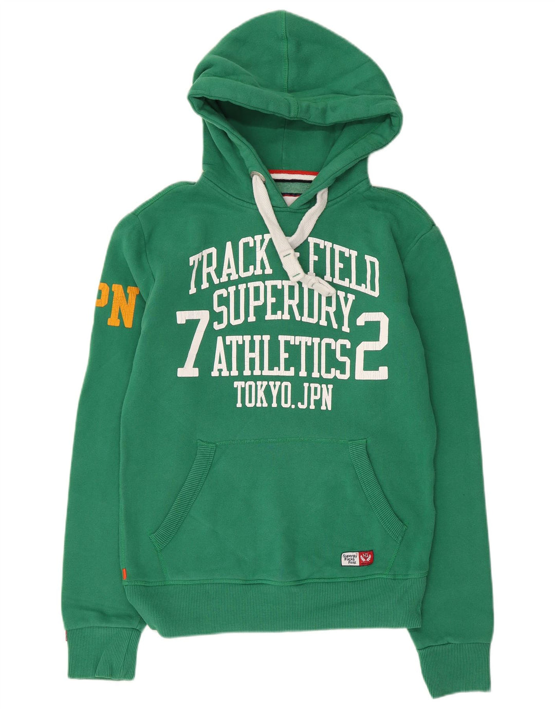 Superdry Jersey con capucha y estampado gráfico de algodón verde pequeño para hombre