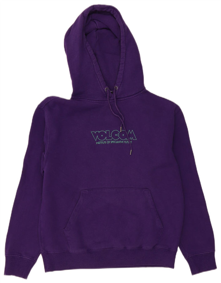 VOLCOM - Sudadera con capucha para mujer, diseño gráfico, talla grande, color morado